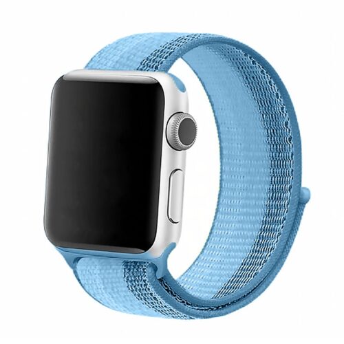 Pulseira Azul Listrado Nylon Loop SmartWatch 38-40Mm - Image 3
