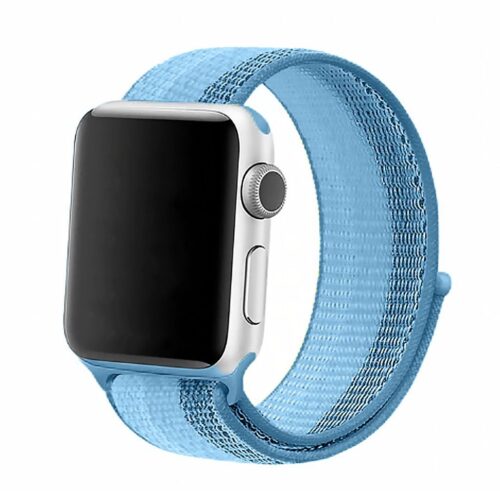 Pulseira Azul Listrado Nylon Loop SmartWatch 38-40Mm - Image 6