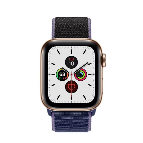 Pulseira Azul Meia Noite Nylon Loop Premium SmartWatch 38-40Mm - Image 8