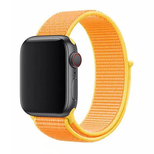 Pulseira Vibrant Orange Nylon Loop Premium SmartWatch 42-44Mm