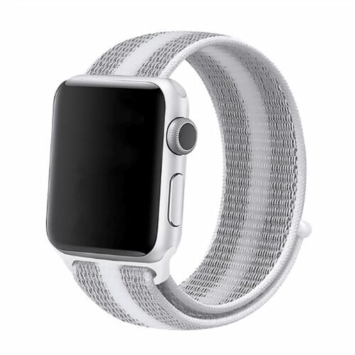 Pulseira Prata Listrado Nylon Loop Premium SmartWatch 38-40Mm - Image 2