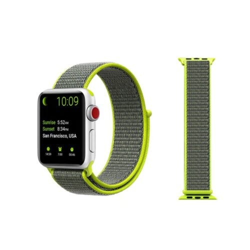 Pulseira Verde-Volt Nylon Loop SmartWatch 38-40Mm - Image 2