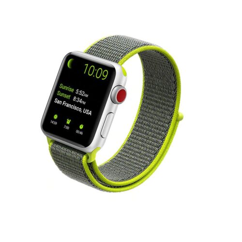 Pulseira Verde-Volt Nylon Loop SmartWatch 38-40Mm - Image 4