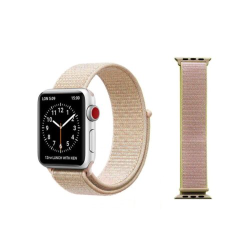 Pulseira Rosa Vintage Nylon Loop SmartWatch 38-40Mm - Image 5