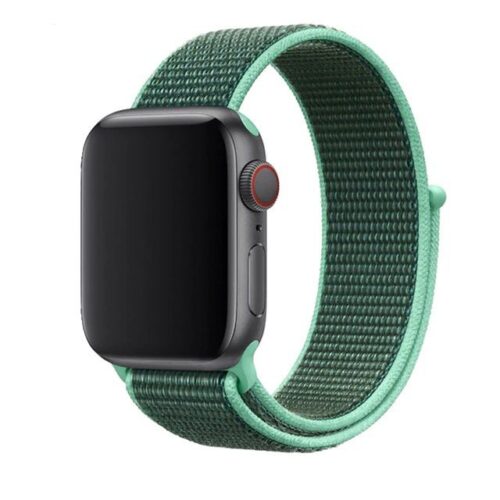 Pulseira Verde Menta Escuro Nylon Loop SmartWatch  38-40Mm - Image 2