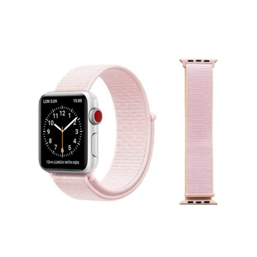 Pulseira Rosa Pérola Nylon Loop SmartWatch 42-44Mm - Image 2