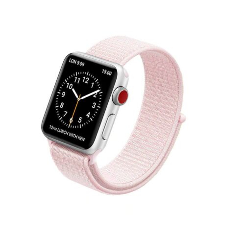 Pulseira Rosa Pérola Nylon Loop SmartWatch 42-44Mm - Image 9