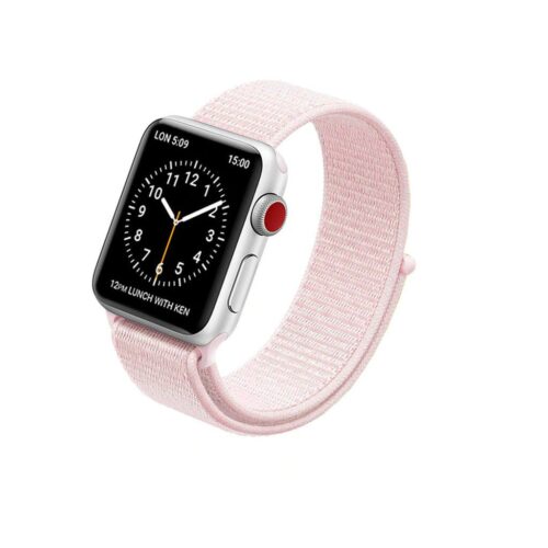 Pulseira Rosa Pérola Nylon Loop SmartWatch 42-44Mm - Image 4