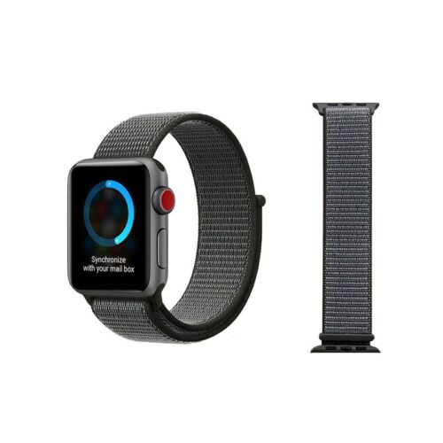 Pulseira Cinza Tempestade Nylon Loop SmartWatch 38-40Mm - Image 4