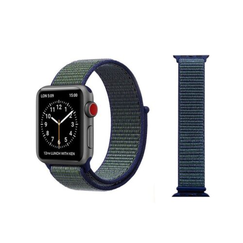 Pulseira Azul Meia Noite Nylon Loop SmartWatch 42-44Mm - Image 8