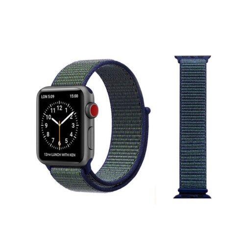 Pulseira Azul Meia Noite Nylon Loop SmartWatch 42-44Mm - Image 2