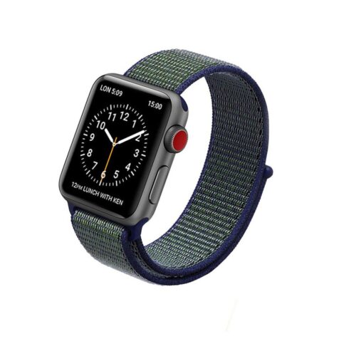 Pulseira Azul Meia Noite Nylon Loop SmartWatch 42-44Mm - Image 3