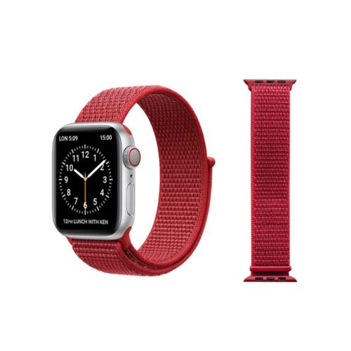 Pulseira Vermelho Nylon Loop SmartWatch 42-44Mm - Image 9