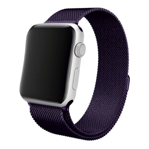 Pulseira Milanese Roxo Escuro Watch Para SmartWatch 38-40Mm - Imagem 3