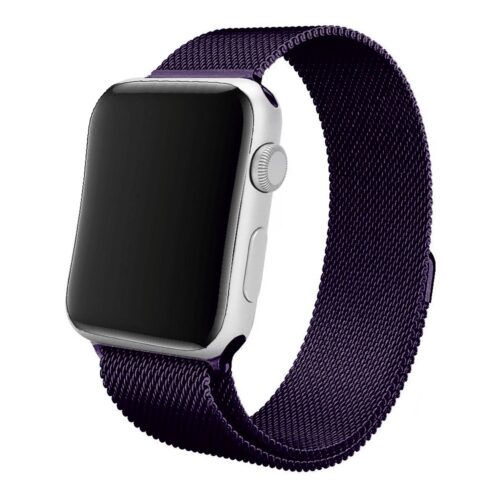 Pulseira Milanese Roxo Escuro Watch Para SmartWatch 38-40Mm - Imagem 2