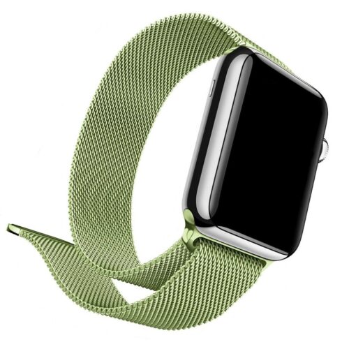 Pulseira Milanese Verde Pistache Para SmartWatch 42-44Mm - Image 5