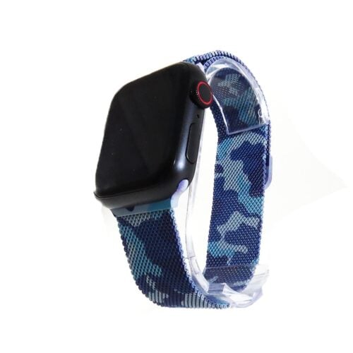 Pulseira Milanese Azul Camuflado Para SmartWatch 42-44Mm - Image 2