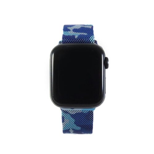 Pulseira Milanese Azul Camuflado Para SmartWatch 42-44Mm - Image 4