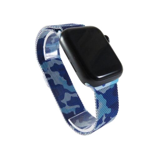 Pulseira Milanese Azul Camuflado Para SmartWatch 42-44Mm - Image 3