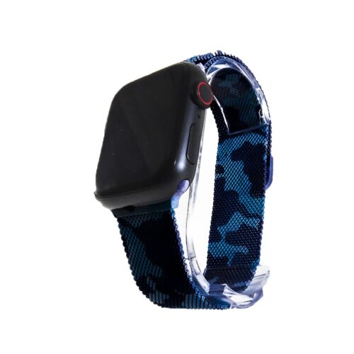 Pulseira Milanese Azul Escuro Camuflado Para SmartWatch 42-44Mm - Image 2