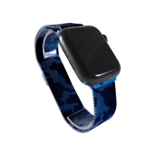 Pulseira Milanese Azul Escuro Camuflado Para SmartWatch 42-44Mm - Image 8