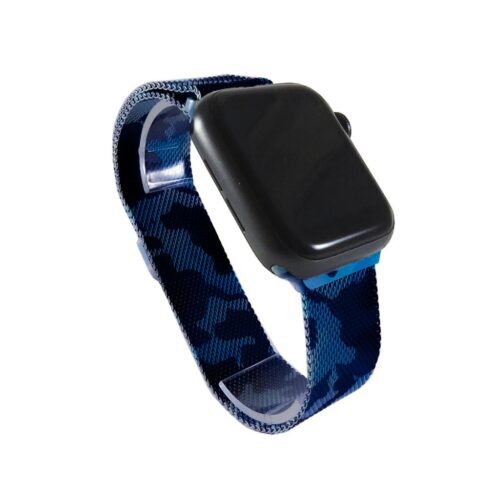Pulseira Milanese Azul Escuro Camuflado Para SmartWatch 42-44Mm - Image 6