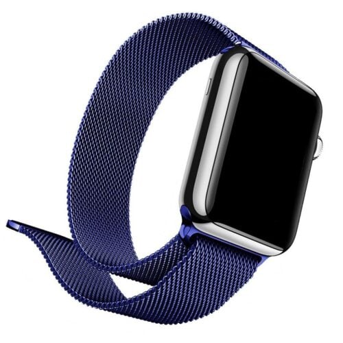 Pulseira Milanese Azul Noite Para SmartWatch 38-40Mm - Image 9