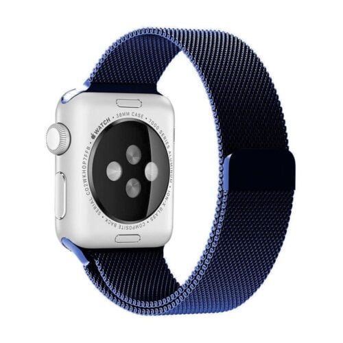 Pulseira Milanese Azul Noite Para SmartWatch 38-40Mm