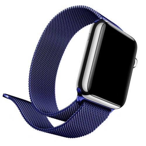 Pulseira Milanese Azul Noite Para SmartWatch 42-44Mm - Image 4