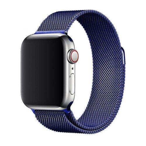 Pulseira Milanese Azul Noite Para SmartWatch 42-44Mm - Image 7