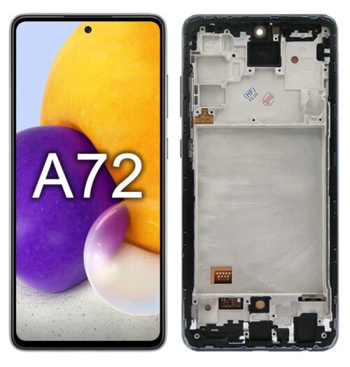 Frontal Tela Display  BORDA INFINITA Sam. A72 com aro