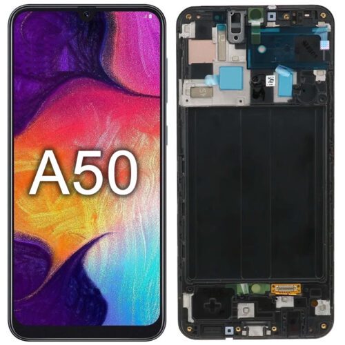 Frontal Tela Display  Old Sam. A50 com aro