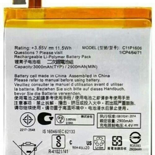 Bateria C11P1606 Zenfone 3 Laser Zc551Kl