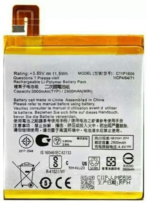Bateria C11P1606 Zenfone 3 Laser Zc551Kl