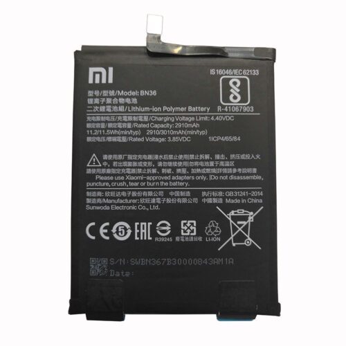 Bateria  Mi A2 Mia2 Mi 6X Mi6X Bn36 Bn 36 Bn-36 - Image 2