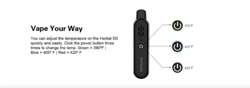 Vaporizador de ervas Herbva 5G | Airistech – Preto - Image 3