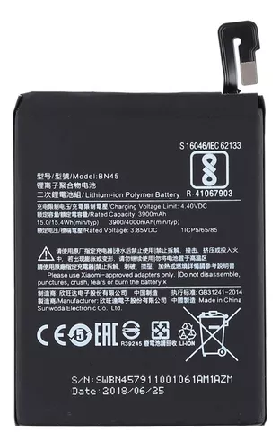 Bateria Readm Note 5 / Readm Note 5 Pro bn45