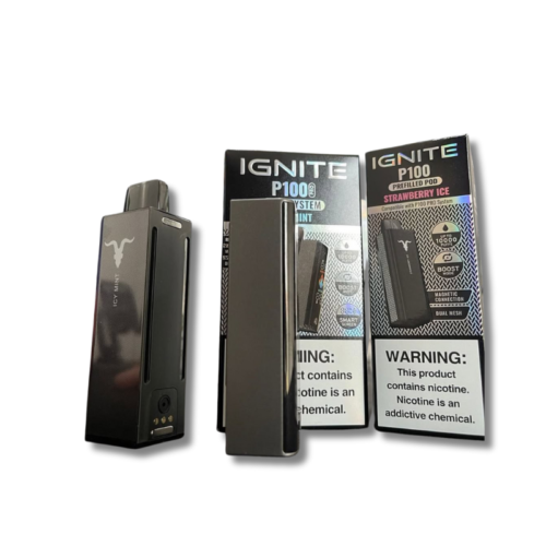 Kit Pod Descartavel Ignite P100 10.000 Puffs - Dourado - Image 2