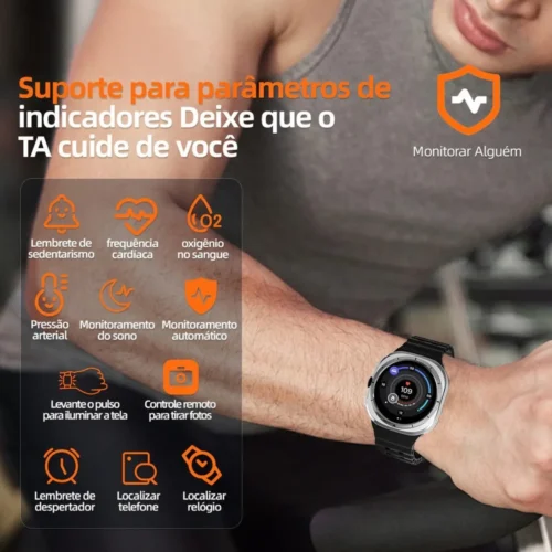 Relógio Inteligente Smartwatch Ma27 Lançamento 47mm Microwea - Image 11