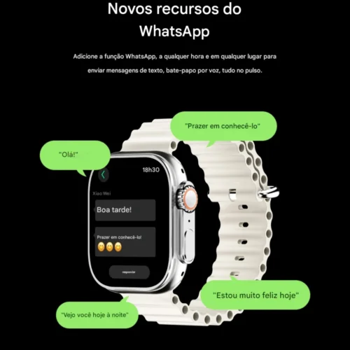 Relógio Inteligente Smartwatch U4 Pro 3atm Lançamento Amoled - Image 10