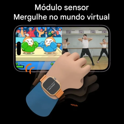 Relógio Inteligente Smartwatch U4 Pro 3atm Lançamento Amoled - Image 8