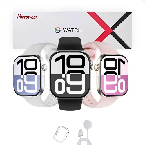 Smartwatch Microwear W10 Pro Chat Gpt 46mm Amoled Serie 10