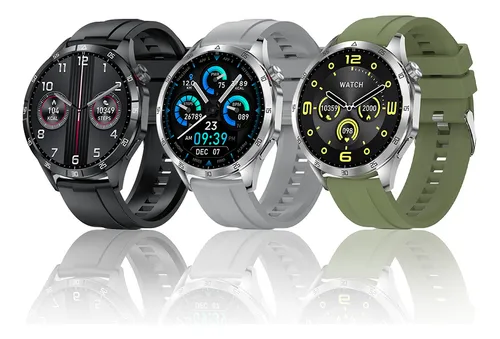 Relógio Inteligente Smart Gt4 Max Com Gps Chatgpt E Nfc Caixa Prateado Pulseira