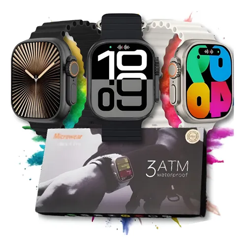 Relógio Inteligente Smartwatch U4 Pro 3atm Lançamento Amoled