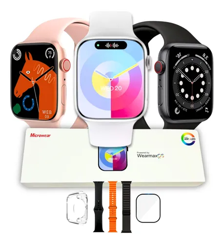 Relógio Smartwatch W99+ 45mm Amoled Nfc Chatgpt 3 Pulseiras