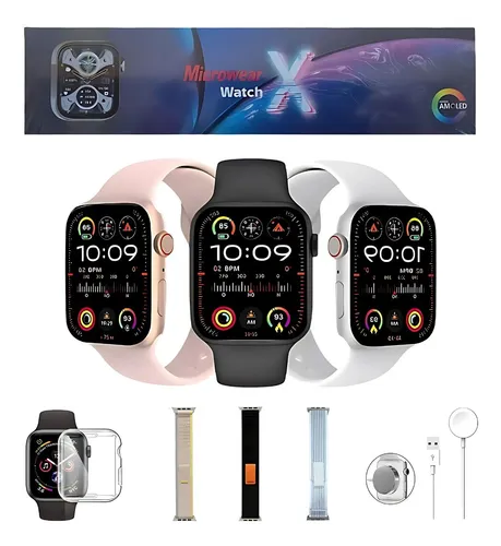 Smartwatch Watch X - Série 10 Tela Amoled 45mm + Brindes