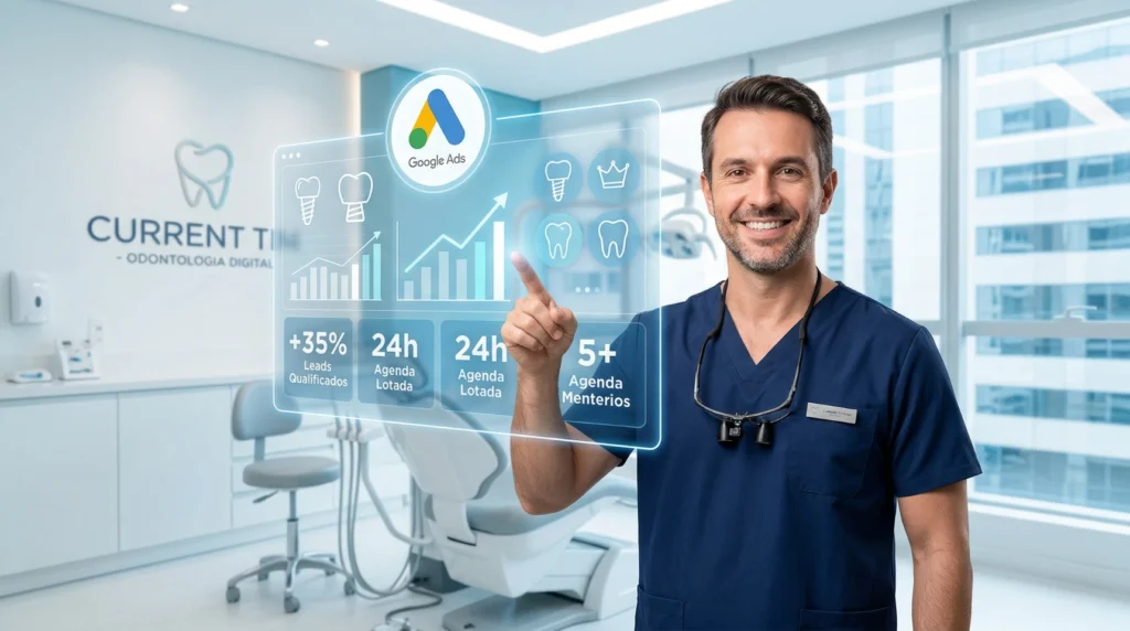 trafego pago para clinica odontologica cliente todos dos dias para o seu whastApp